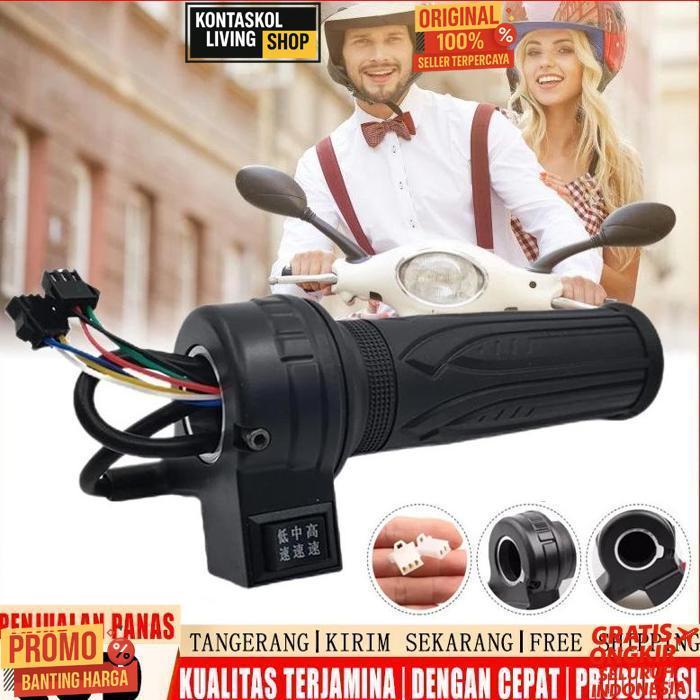 Original Universal Handle Gas Sepeda Listrik 3 Speed / Sensor Handle Gas Sepeda Listrik / Accesories
