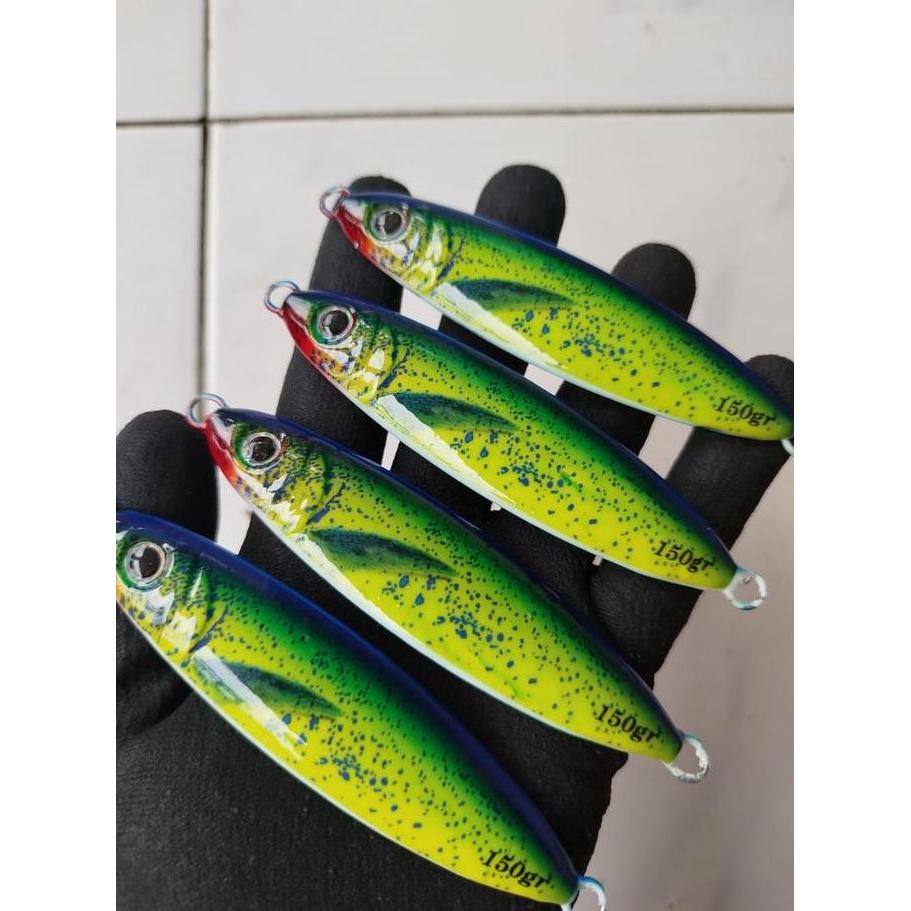 metal jig decal model green sarden full GID - 40 gram