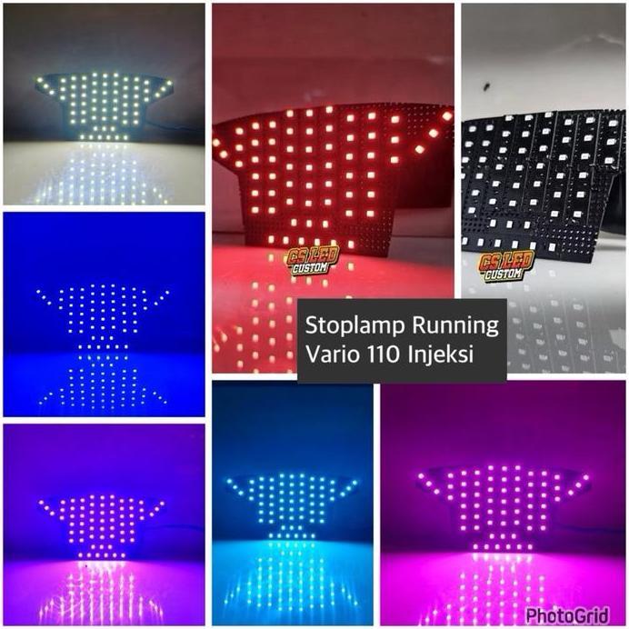 STOPLAMP RUNNING LAMPU RUNNING VARIO 110 FI INJEKSI 11 MODE LED STRIP