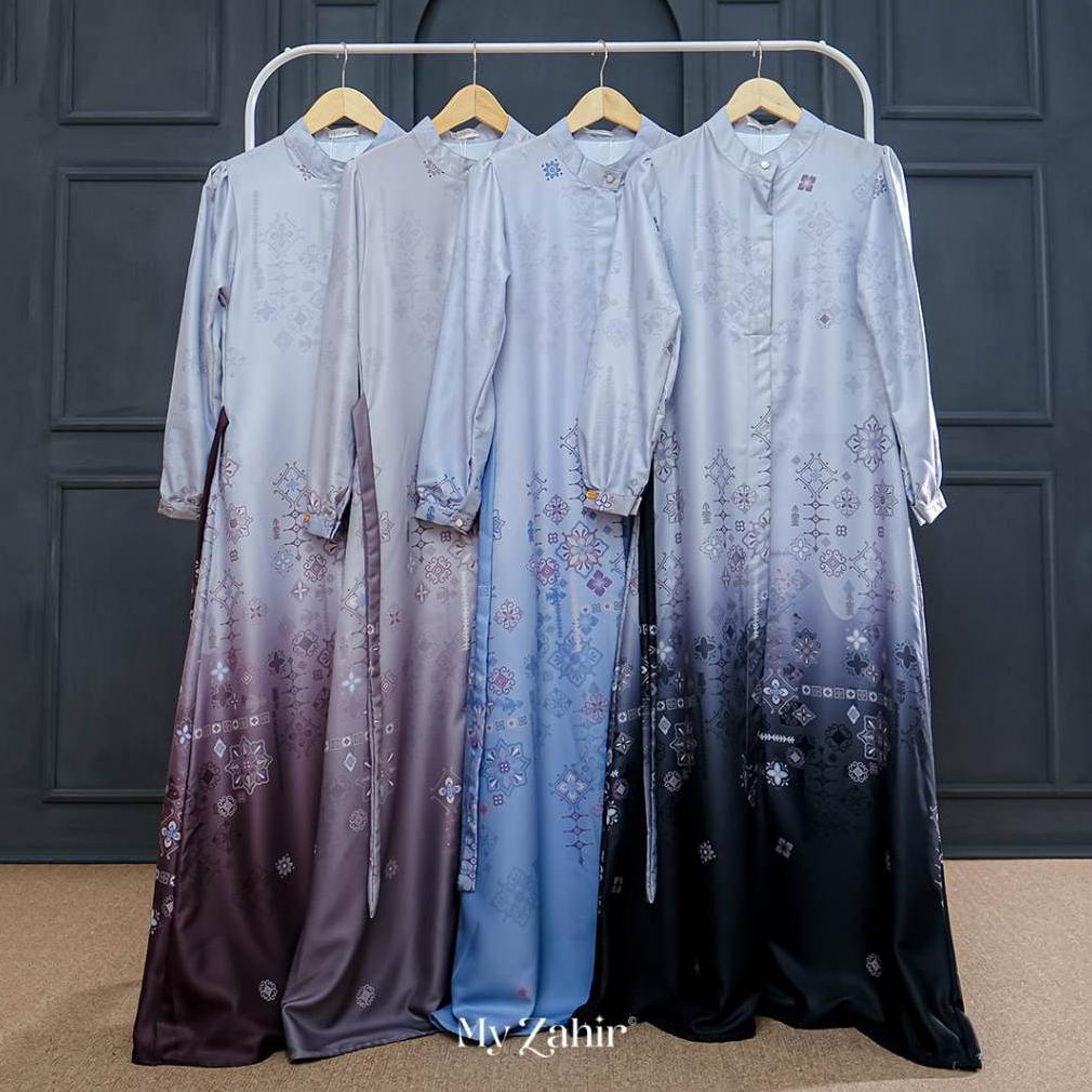 BESTPROMO Gamis Kondangan Simple Elegan - Batik Couple Pasangan - My Zahir Official Shera Dress