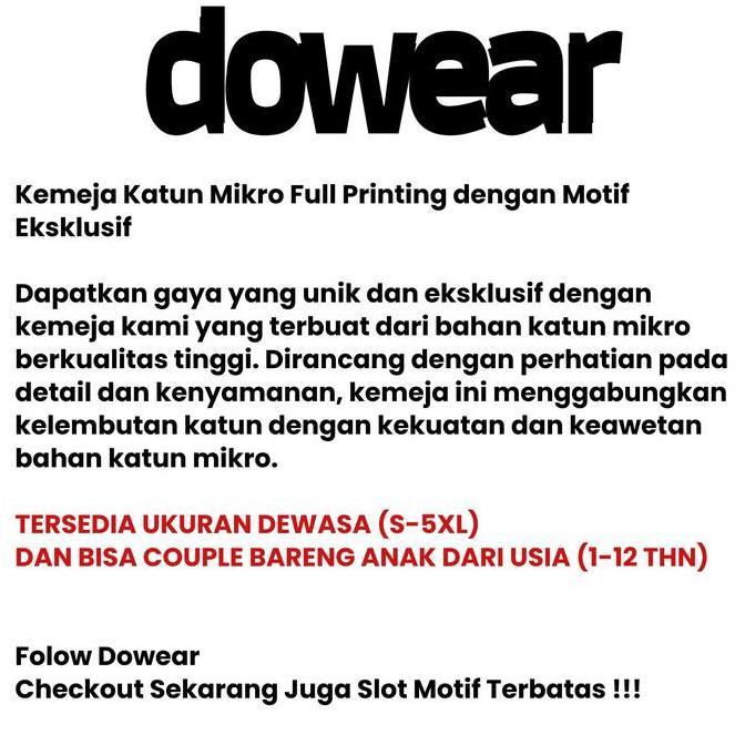 DOWEAR BAJU KEMEJA PANTAI PRIA WANITA LENGAN PENDEK SUBLIM KEREN MOTIF 788 BAHTERA