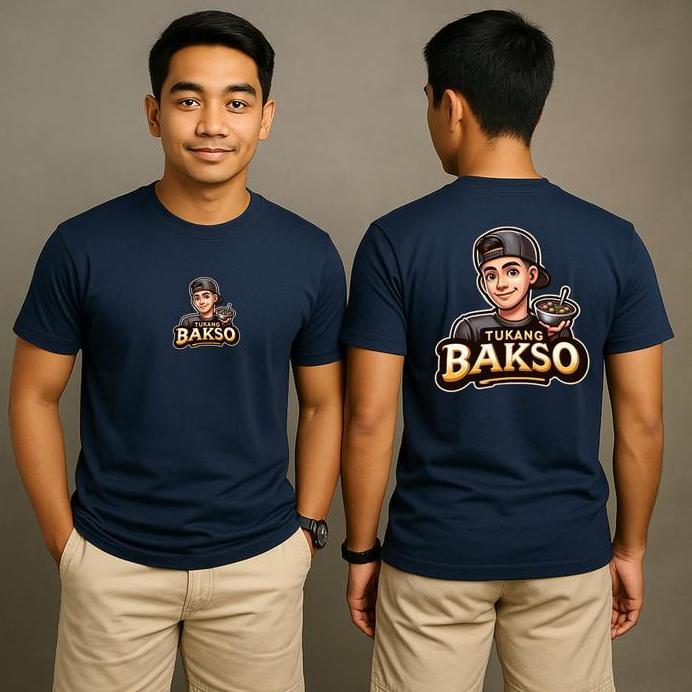 Kaos Distro Pria Keren tukang bakso kaos pria dewasa  terbaru  kaos kata kata viral tukang bakso Obl