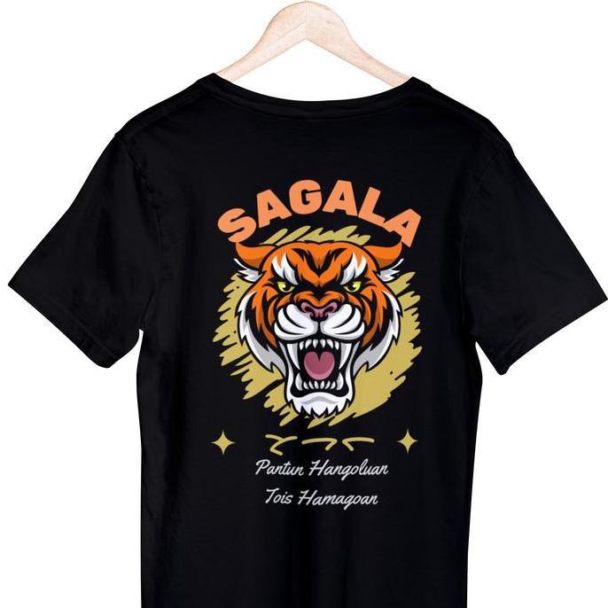 DA19 - Kaos Distro batak motif tulisan marga sagala bahan cotton design depan dan belakang Nyaman Un