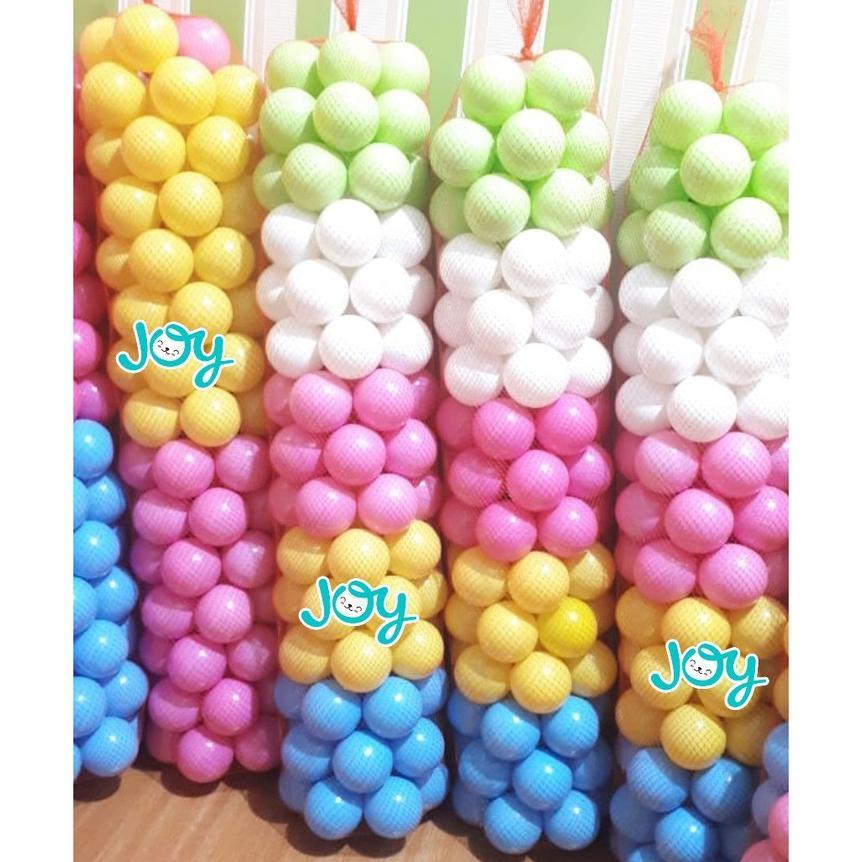 Mandi Bola Warna Pastel Isi 50 Pcs Sni - Mandi Bola Warna - Mandi Bola Pastel - Bola Isi 50