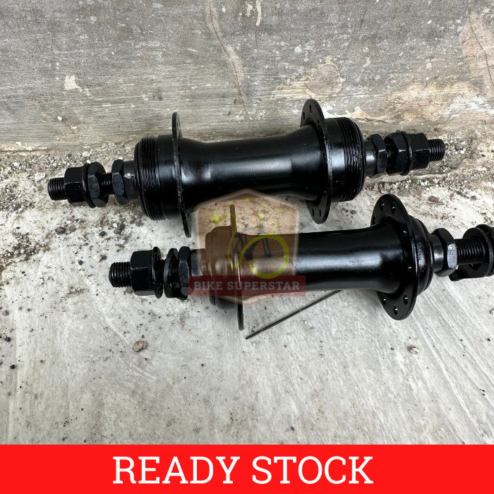 Hub Freehub Nap Bos Sepeda 14G X 16 20 28 36 H Lubang Depan Belakang Hitam Anak Lipat Mini Bmx