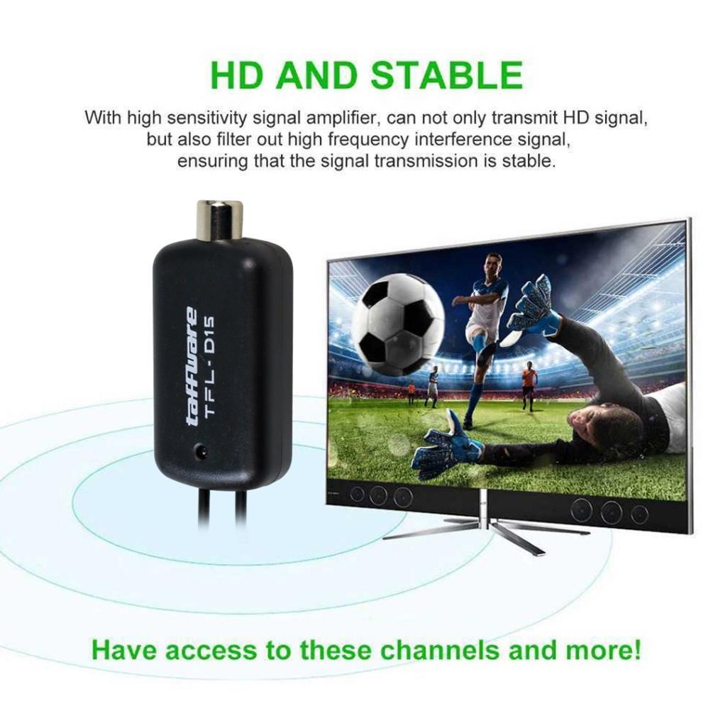 WARSIHLAPAK BOOSTER TV TAFFWARE D15 / D25 PENGUAT SINYAL ANTENA D-15 UNIVERSAL ANTEN TELEVISI AMPLIF