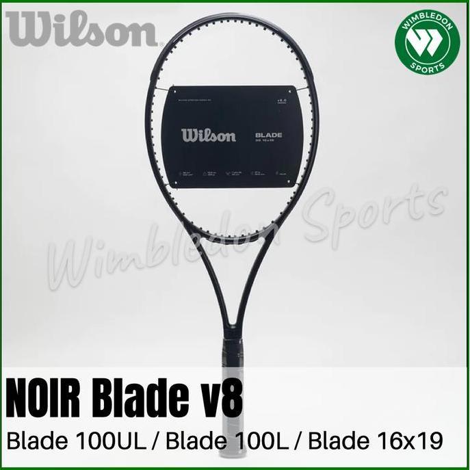 TERLARIS RAKET WILSON NOIR BLADE 98 V8 / RAKET WILSON BLADE NOIR 100L 100UL V8