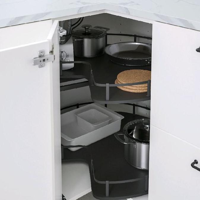 rak sudut dapur Putar Sudut 270 / Sudut Kabinet Putar 270 Rak sudut TA