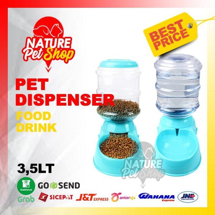 Tempat MAKAN Otomatis Tempat MINUM Otomatis DISPENSER Kucing Anjing LJ