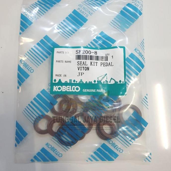 Seal Kit Pedal Kaki Viton Kobelco Sk200-8 Sk200 Sealkit Foot Valve Viton Murah