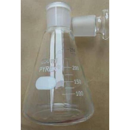 Erlenmeyer Asah + Tutup (Erlenmeyer Flask with Stopper), 250 ml, Pyrex