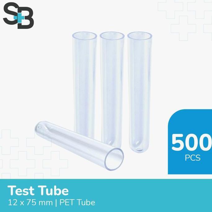 Tabung Reaksi Plastik 12 x 75 mm / Test Tube @500pcs