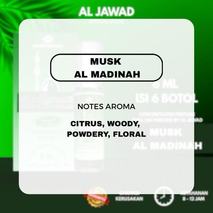 Cod,Bisa- Al Jad - Musk Al Madinah Aroma Woody Citrus Powdery | Parfum Perfume Minyak Ngi Pria Nita
