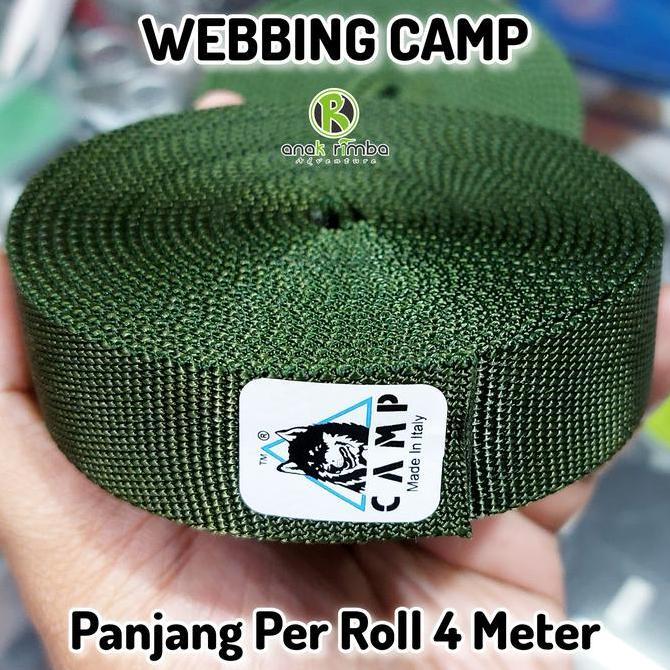 TERLARIS WEBBING CAMP TUBULAR  4 METER TALI PANJAT TALI HARNESS TALI TUBULAR NOT WEBBING BEAL