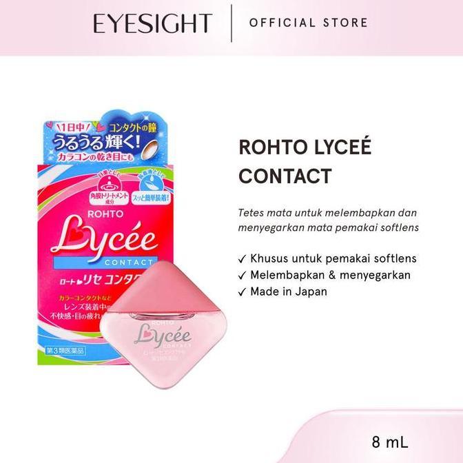 Cod,Bisa- Rohto Lycee Tetes Mata Softlens 8Ml