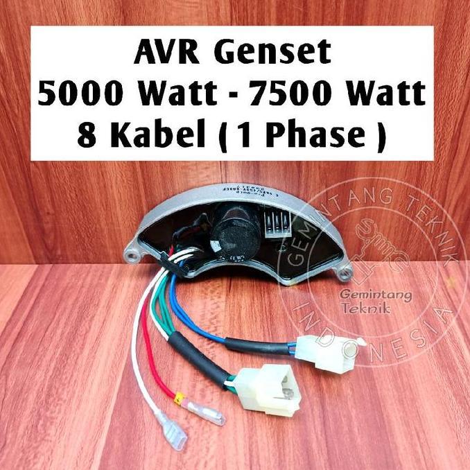 AVR GENSET 5000 WATT - 7000 WATT 680 UF 450 VOLT 8 KABEL 1 PHASE MERK PRO-QUIP ORIGINAL TERBARU