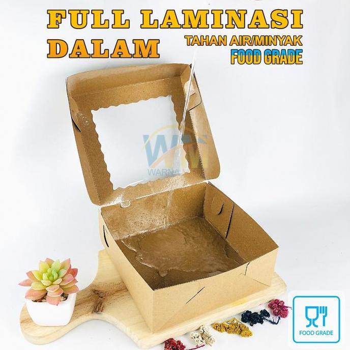 Lansungkirim- (Isi 20Pcs) Dus Box Bolu 22X22X7 / Dus Nasi Catering 22X22X7 / Dus Kue 25X25X7 / Dus B