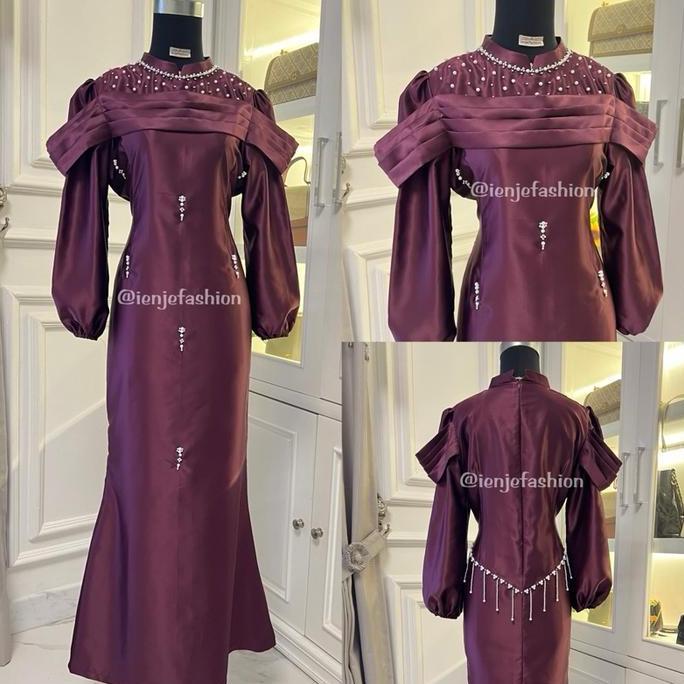 LIMITED EDITION  IENJEFASHION Amira Dress Kondangan Viral Mermaid Elegan Mewah Full Payet Gaun Broka
