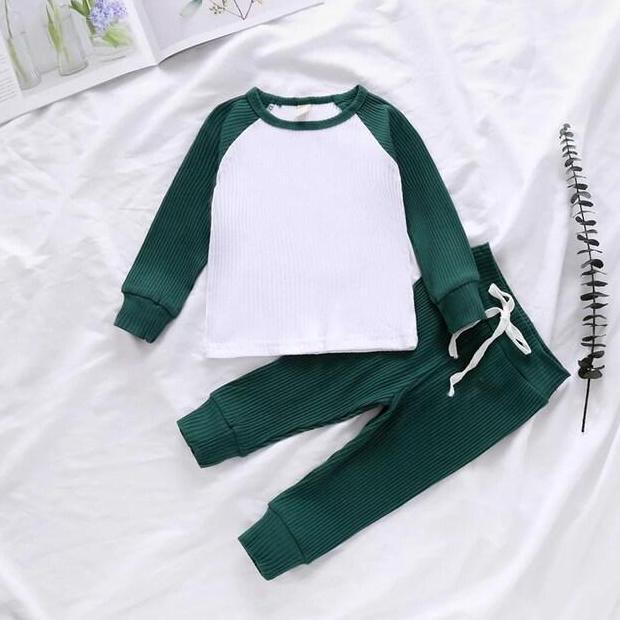 Zzxx- Setelan Anak Dilan Kombinasi Baju Celana Fashion