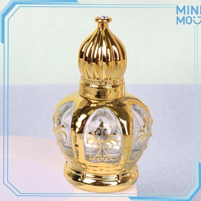 HYAKABA 15ml Botol Roller Kaca Tebal Crown Parfum Roller Ball Botol Minyak Oil Rolon Botol Aromather