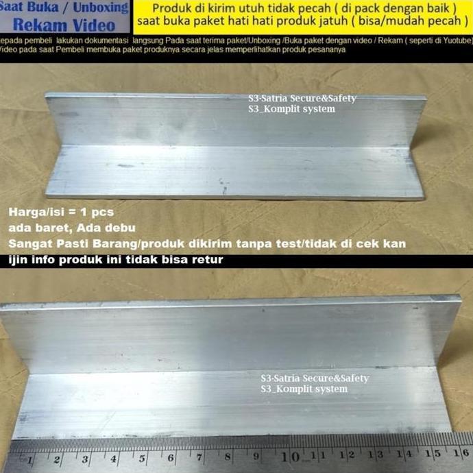 Ready AL 4cmx4cmx16cm L Siku Alumunium Heatsink Heat sink 4x4x16 panjang lebar 16cm 4cm Tekuk Almuni