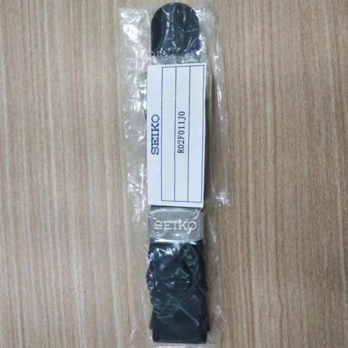 Strap / Rubber / Silicone Seiko - Black - Original - Lug Width 22mm