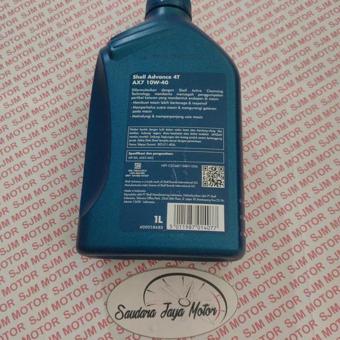 OLI SHELL ADVANCE AX7 1LITER