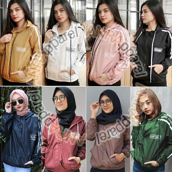 Termurah Kuxu Jaket Kuxu Hoodie Resleting Wanita - Jaket Parasut Hoodie Zipper Wanita - Jaket Sporty