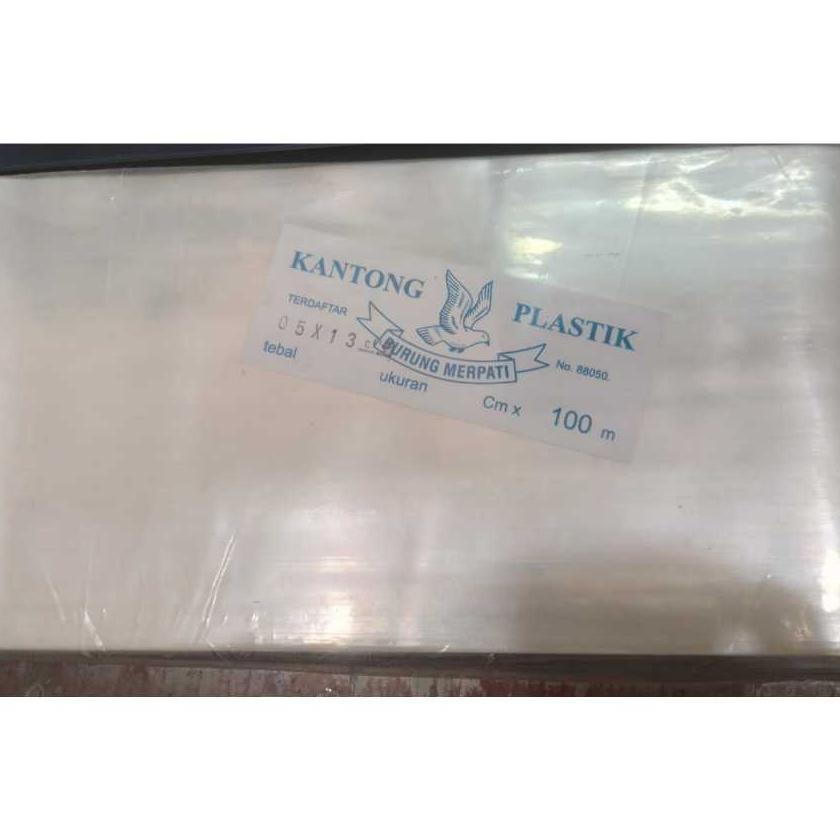 Plastik Roll / Plastik Pp Bening Tebal 05 Lebar 13Cm, 16Cm, Panjang 100Meter
