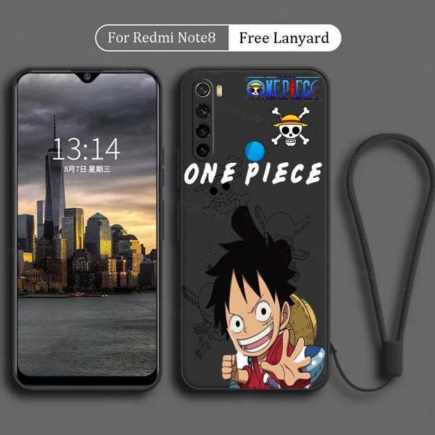 Case untuk Redmi Note 8 LUFFY Anime One Piece Gambar Softcase FREE TALI