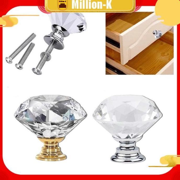 DZAWAO Crystal Knob / Kristal Handel Pintu Lemari / Tarikan Laci Kristal PROTOK
