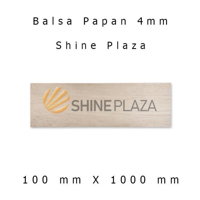 Kayu Balsa Papan 4mm - Balsa Sheet 4 mm - Bahan Maket Khusus Gosend