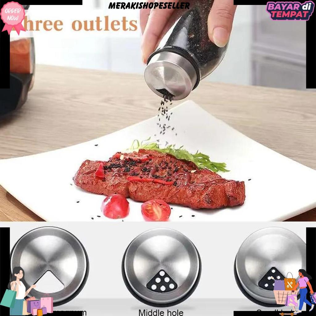 Rempah Bumbu Set Tempat Botol Bumbu 7In1 Rak Bumbu Putar Wadah Bumbu Toples Tempat Bumbu Dapur Tempa