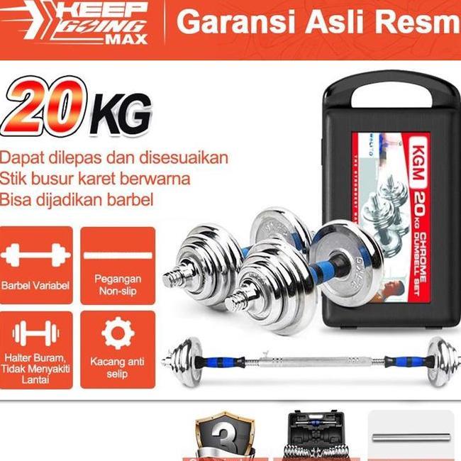 Dumbbell Fitnes Rumahan Dumbbell 20Kg Dumbbell Besi Khusus Fitnes
