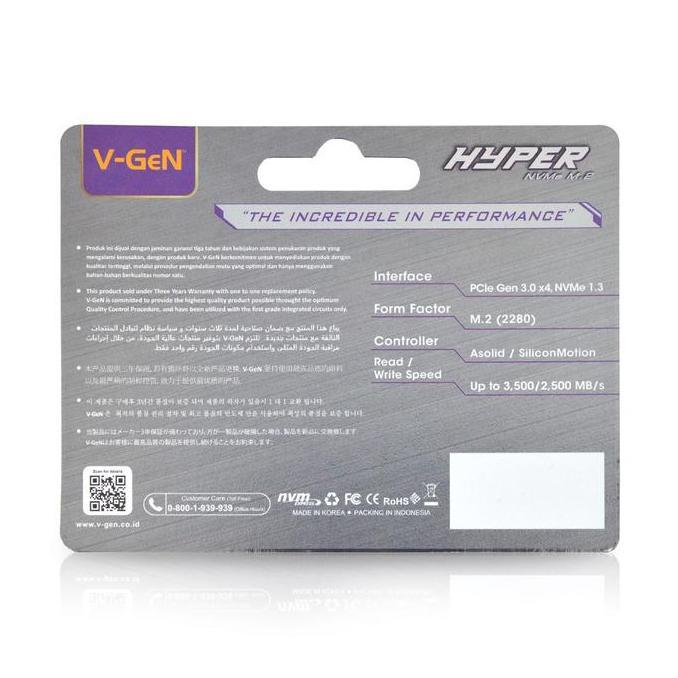 Four- Ssd Solid State Drive V-Gen 1Tb M.2 Nvme Pcle - Ssd Vgen Nvme