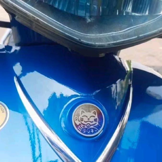 Emblem V Chrome Untuk tameng Mio Sporty Mio Smile Nouvo Z