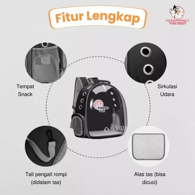 Effort- Tas Astronot Kucing Murah Anjing | Tas Transparan | Pet Cargo