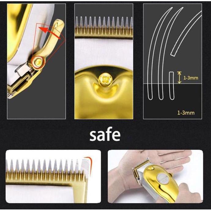 Nurse- Alat Cukur Rambut Kemei Km-1987 Hair Clipper Professional Metal Mesin Cukuran Km 1987