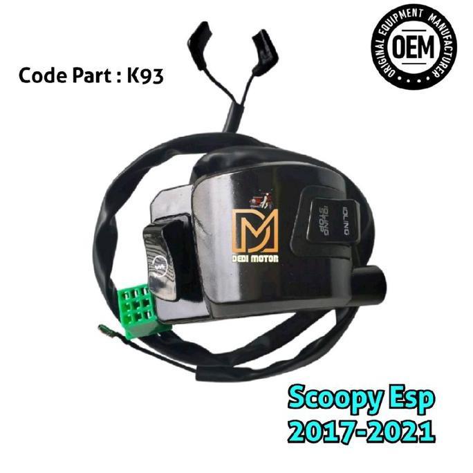 SAKLAR/HOLDER KANAN SAKLAR STATER  SCOOPY 2017-2021 MOTORCYCLE BERGARANSI