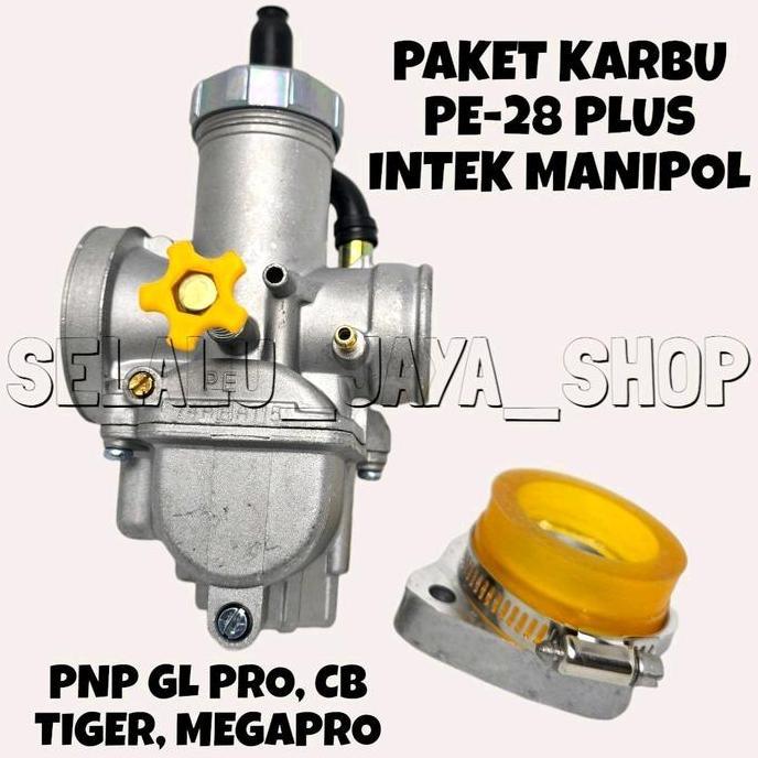 KARBU KARBULATOR PE 28 KEIHIN PLUS MANIFUL MANIPUL GL PRO TIGER CB SATRIA FU FULL SET MOTORCYCLE ORI