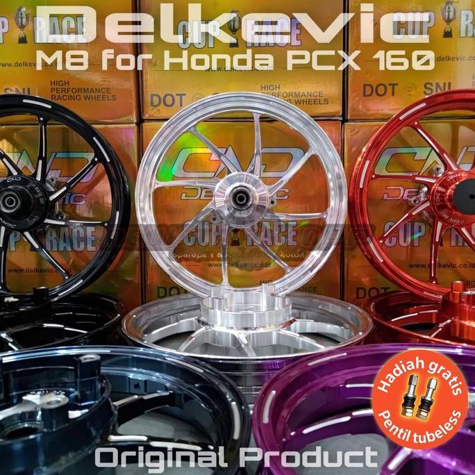 Velg Delkevic M8 PCX 160 ABS CBS Pelek DND Model AK88 Velek Velk Palang 8 Original PNP 185 215 X14