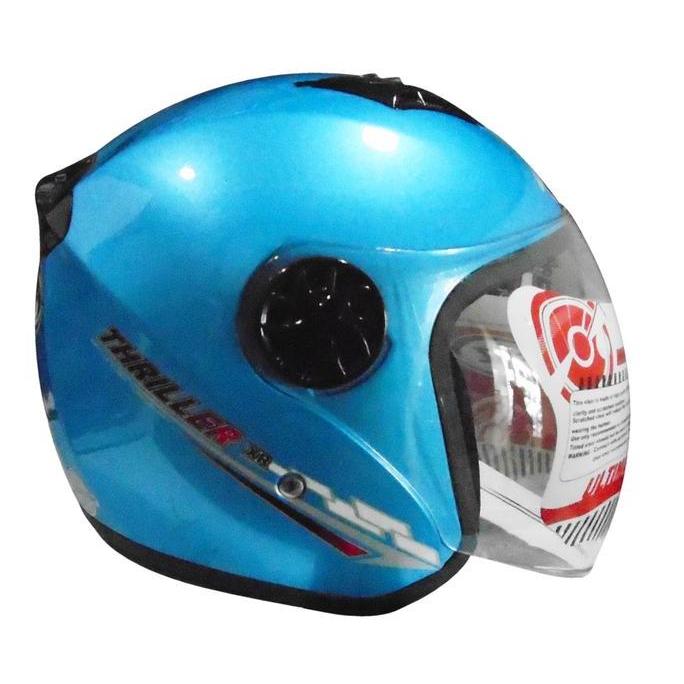 Helm FOZ Thriller Solid Ice Blue