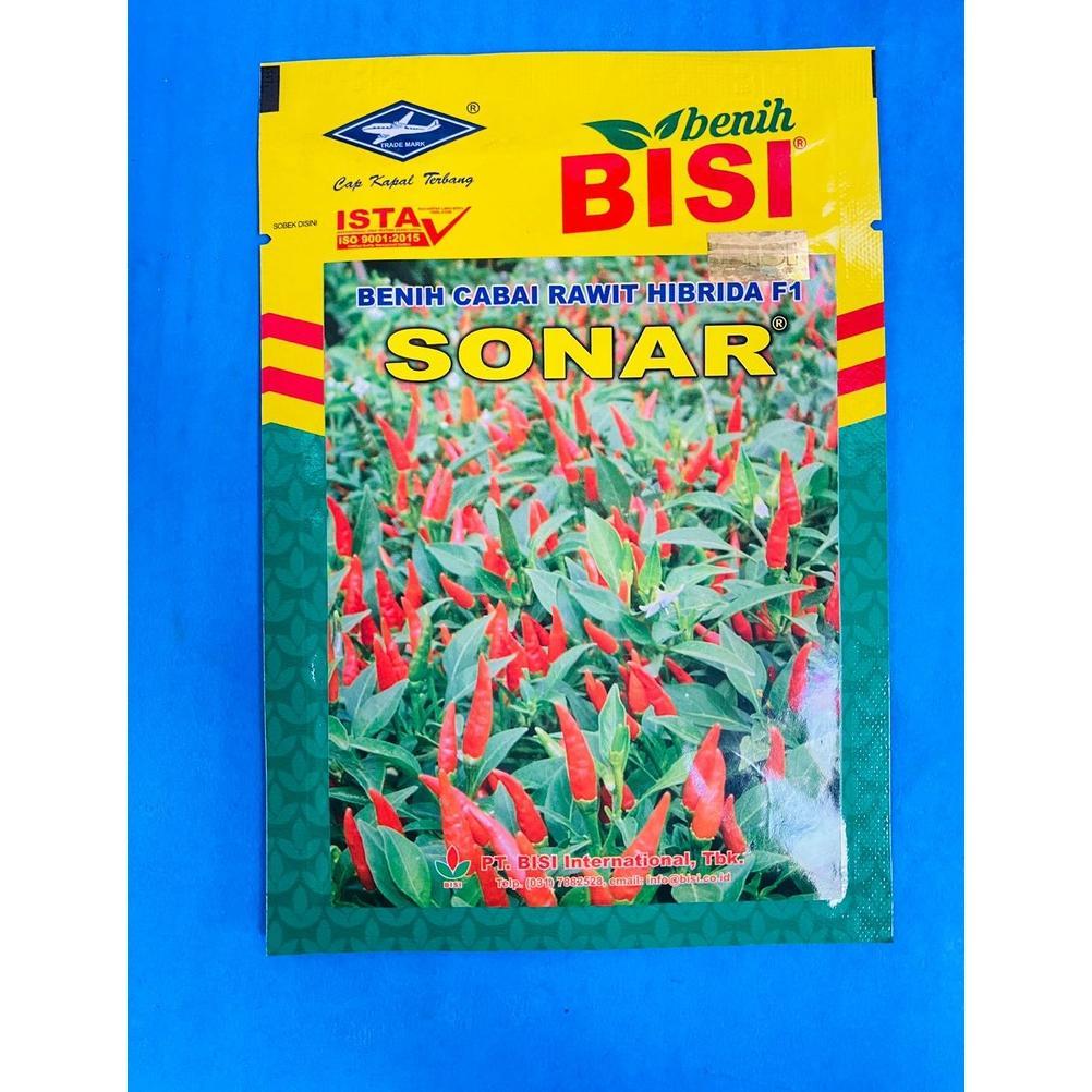Ready Benih Cabai Cabe Rawit Tipe Tegak F1 SONAR Toleran Virus isi 10gr Produk dari Benih Bisi Cap K