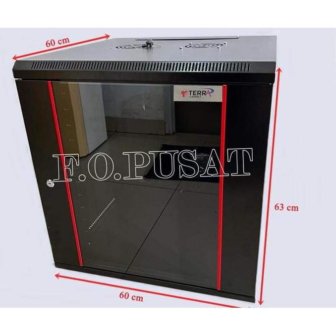 TERLARIS RAK SERVER 12U DEPTH 600MM TERRA / RAK SERVER / WALLMOUNT RACK 12U TERRA