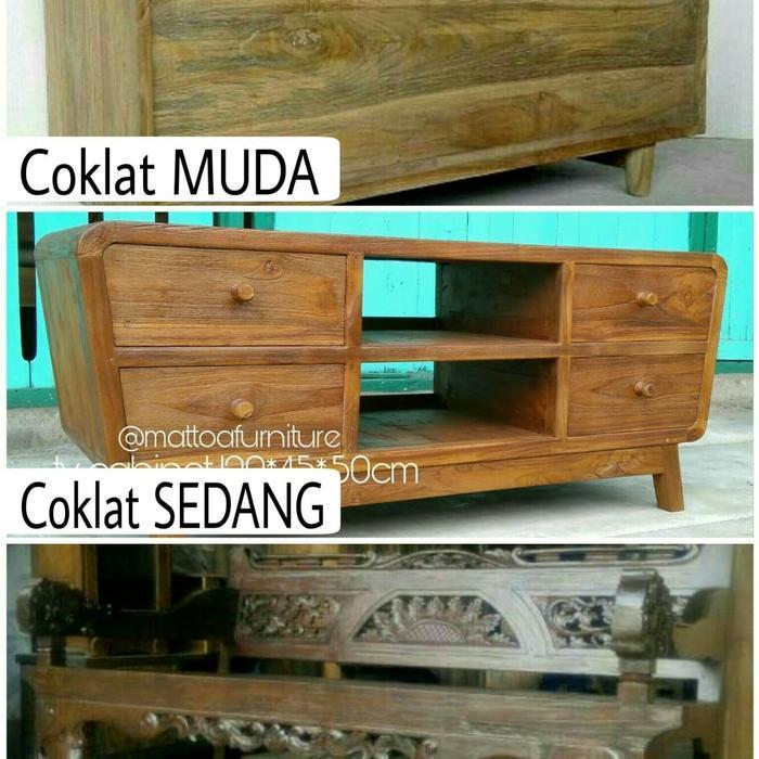 meja aquarium 80*40*100cm kayu lawas