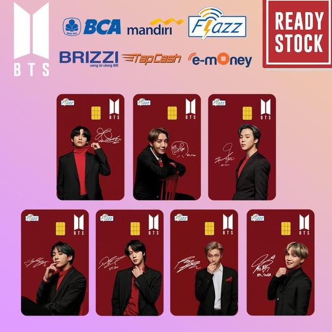 bariyahseller51 - emoney, flazz bca gen 2 , brizzi, tapcash custom nama bts army edition
