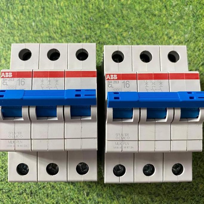NEW MCB PLN 3P 16A ABB ORIGINAL