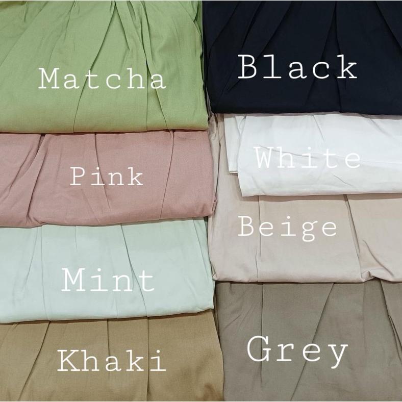 rok midi 7/8 & maxi panjang skirt katun poplin premium ala korea ala uniql rok polos wanita rok wani