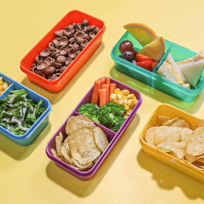 KuboX Kotak Makan Rectanguler With Divider/Lunch Box