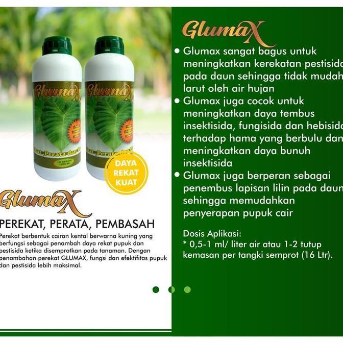 GLUMAX 500ml Perekat Pupuk Organik Cair Fungisida Pestisida Herbisida